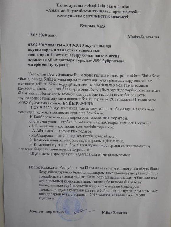 Тамақтану бойынша