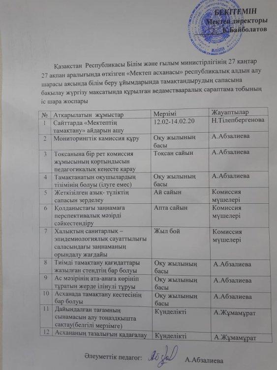 "Мектеп асханасы"